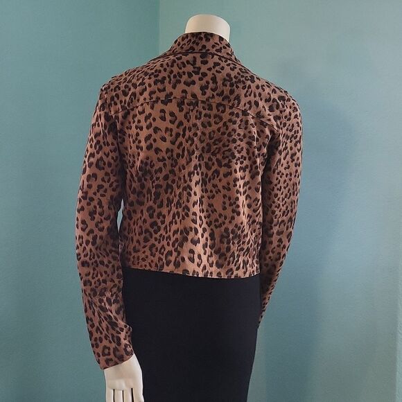 Active USA Leopard Print Moto Jacket - Picture 4 of 12